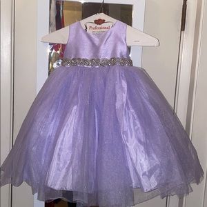 Toddler purple tulle dress